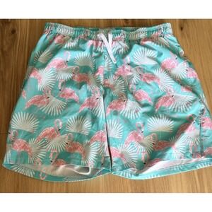 Tipsy Elves Men's Flamingo Swim Trunks Size XL